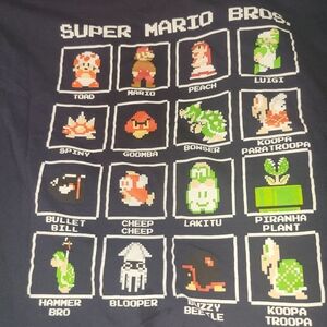 Super Mario Bros Graphic T-Shirt Xl